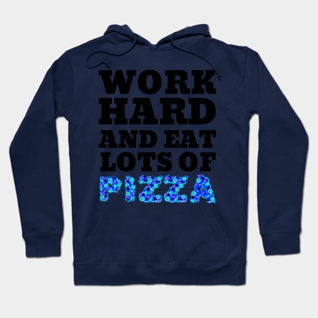 Pizza Food Weekend Design Hoodie by Lin Watchorn 